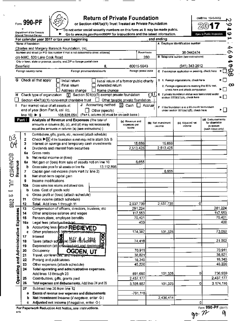 Fillable Online 2020 Form 990-PF - IRS tax formsForm 990, 990 Tax Forms ...