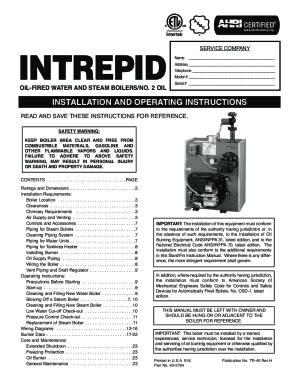 Fillable Online INTREPID INSTRUCTIONS - Slant/Fin Fax Email Print ...
