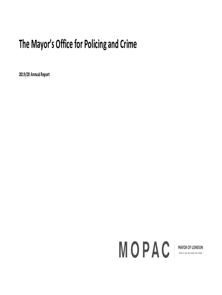 Fillable Online The Mayor's Office for Policing And Crime (MOPAC) Fax