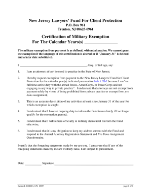 Fillable Online Certification of Military Exemption Fax Email Print ...