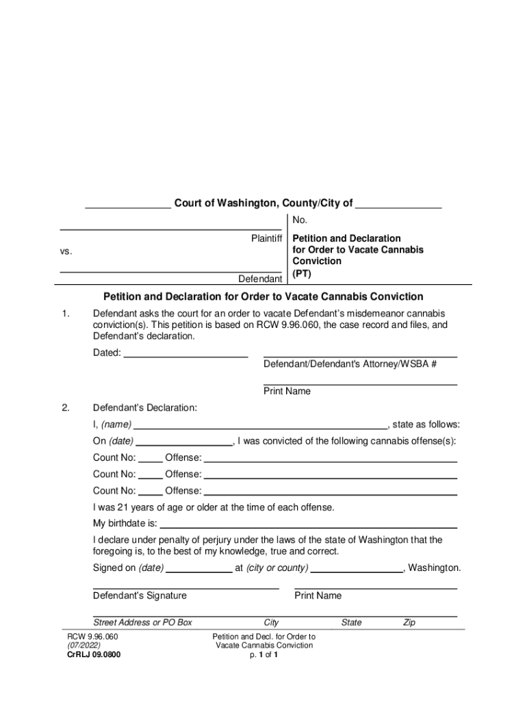 Fillable Online Washington State Court Forms Quick, Easy & Secure