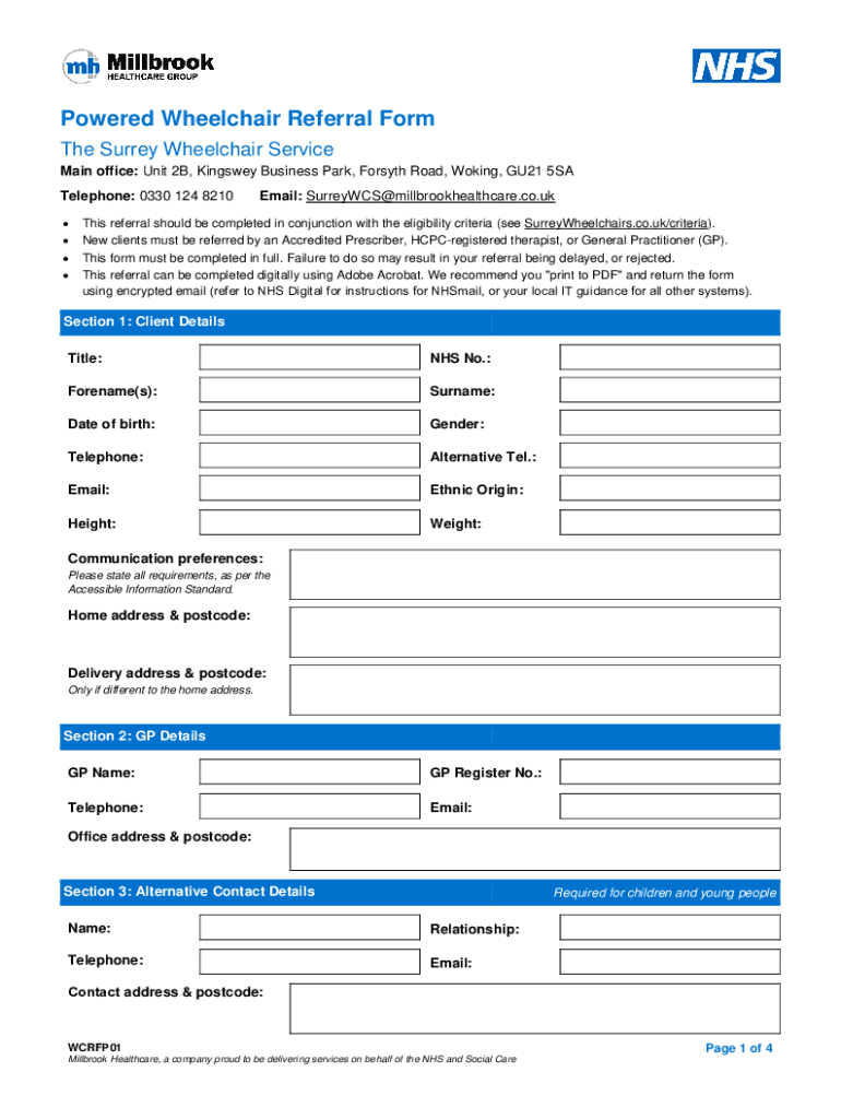 Fillable Online surreywheelchairs.co.ukwpcontentuploadsPowered