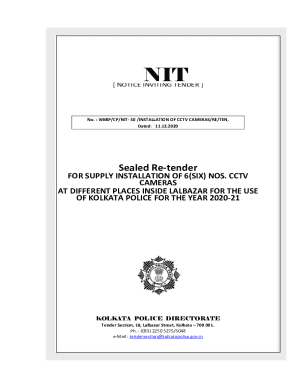 Sealed Re-tender - Kolkata Police