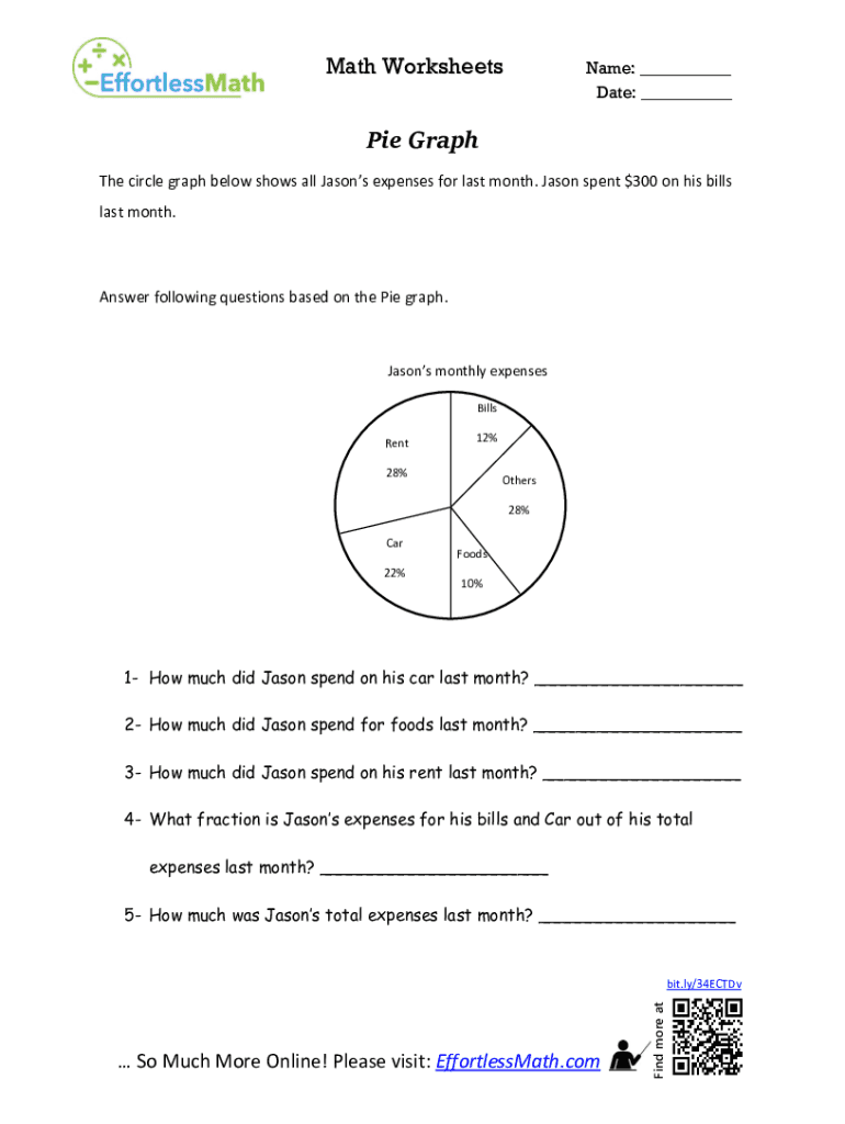 Fillable Online Pie Graph Effortless Math Fax Email Print pdfFiller