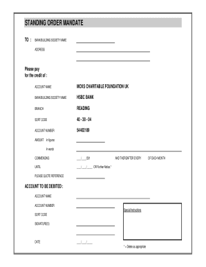 Fillable Online www.jotform.comstanding-order-mandate-formStanding ...