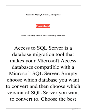 Fillable Online learn.microsoft.comen-ussqlAccess to SQL Server ...