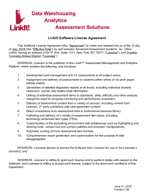 Software License Agreement Template - UpCounselSoftware License Agreement - PrioriSoftware License Agreement - SEC.govSoftware License Agreement - Priori