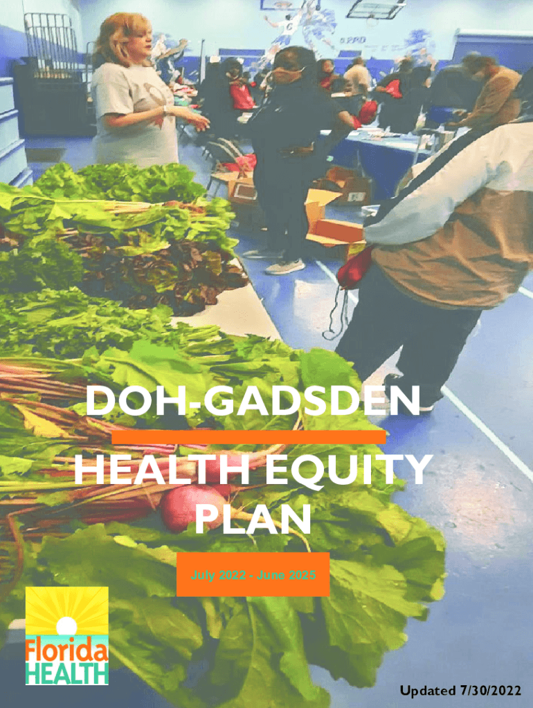 Fillable Online DOHGADSDEN HEALTH EQUITY PLAN Fax Email Print pdfFiller