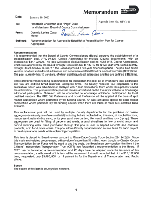 Agenda Item No. 8(F)(14) - Miami-Dade County