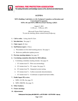 Fillable Online COMMITTEES ON NFPA BUILDING CODE COMMITTEES ON NFPA ...