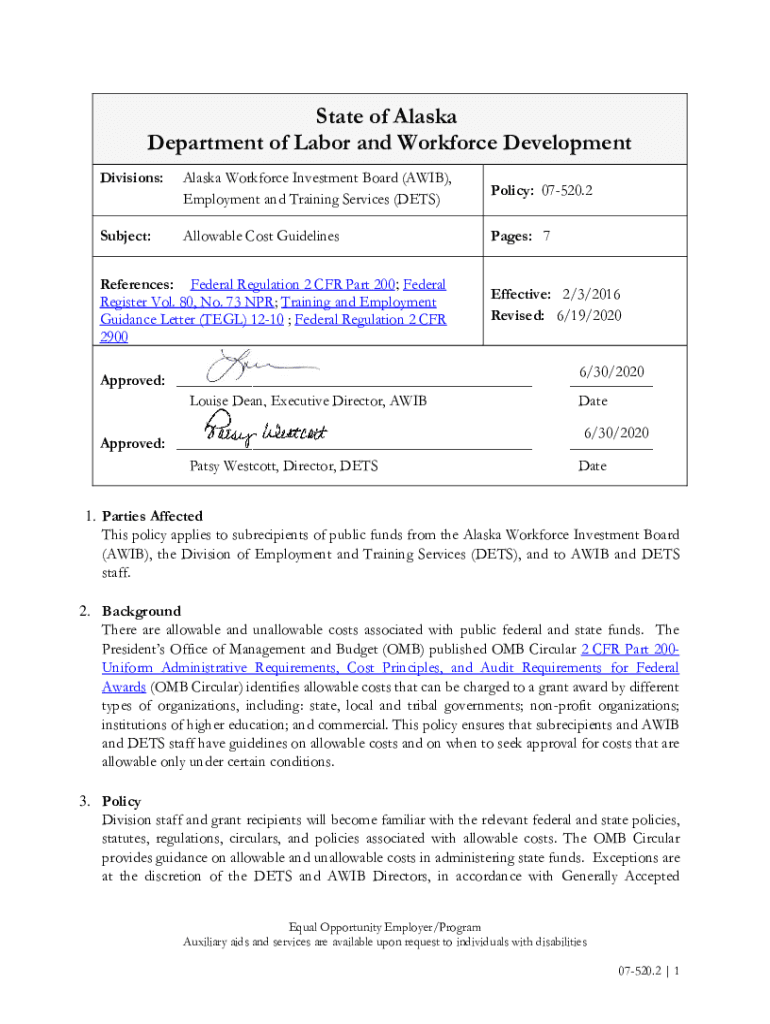 Fillable Online labor alaska Alaska Department of Labor and Workforce