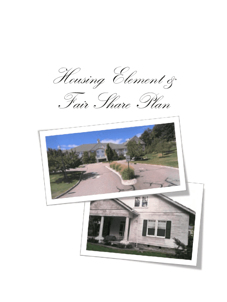 Fillable Online www.nj.govnjhighlandsnjhighlandsHOUSING ELEMENT AND