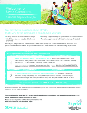 Fillable Online Skyrizi Complete: Patient Support &amp; ResourcesPatient ...