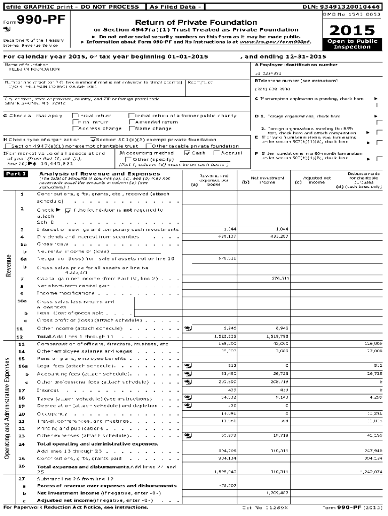 Fillable Online Form 990, 990 Tax Forms Candid2020 Form 990-PF - IRS ...