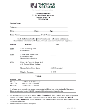 Uniform Connection 717 J. Clyde Morris Boulevard Newport News, VA 757 ...