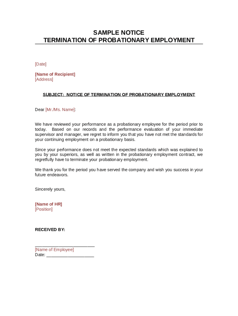 sample-notice-of-termination-of-probationary-employment-sample-notice