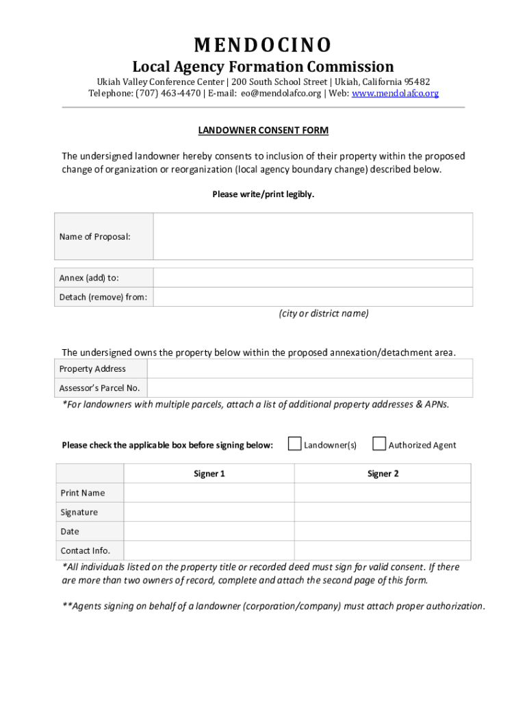 Fillable Online PropertyOwner Consent Form Fax Email Print pdfFiller