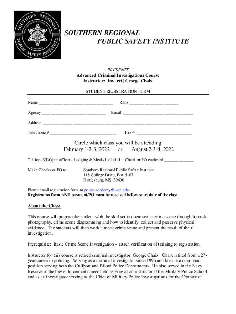 Fillable Online ncdoj.govncjacertificateprogramsCriminal Investigation