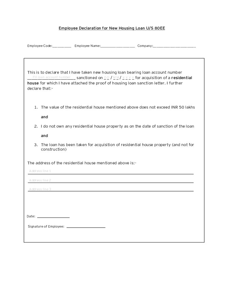Fillable Online FREE 11+ Sample Employee Declaration Forms in