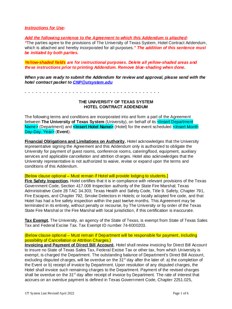 Addendum to Agreement Sample Clauses 145 SamplesLaw Insider Doc Template pdfFiller