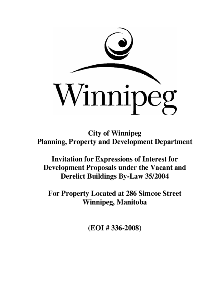 Fillable Online winnipeg.ca 336-2008BidOpportunityCity of Winnipeg ...