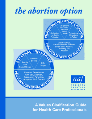 Fillable Online The Abortion Option: A Values Clarification Guide for Health ... Fax Email Print ...