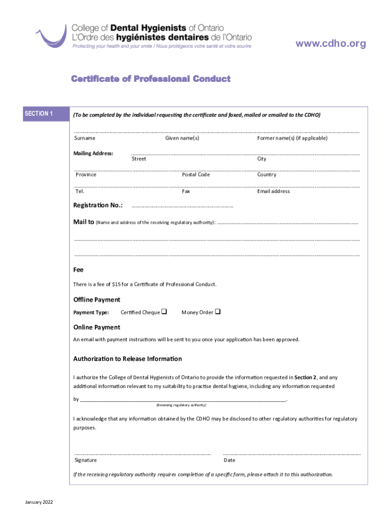 Fillable Online Certificate