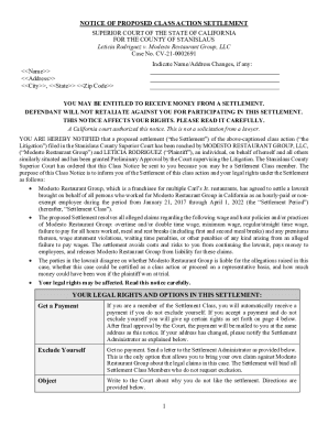 SUPERIOR COURT FOR THE STATE OF CALIFORNIA COUNTY OF SACRAMENTO