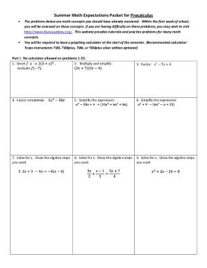 www.coursehero.com1-Calculus-Summer-Packet-2pdf1. Calculus Summer Packet (2).pdf - Calculus - Summer ...