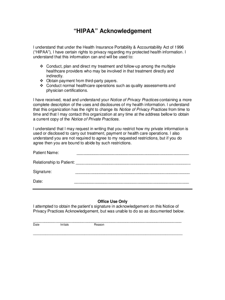 Fillable Online Examples of HIPAA Violations and Common Scenarios