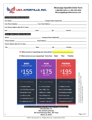Mississippi Apostille Order Form - apostilleservices.com