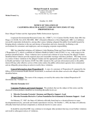 7(d), ERC intends to file a private enforcement action in the public