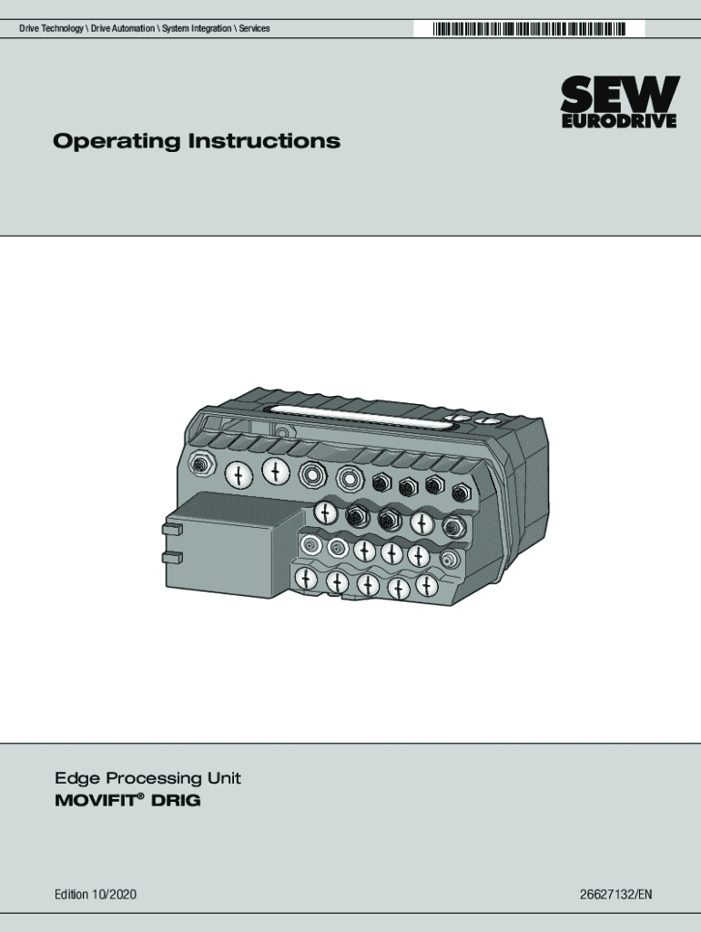 Fillable Online Operating Instructions MOVIFIT DRIG SEWEURODRIVE Fax Email Print pdfFiller