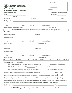 Book Loan Grant Application