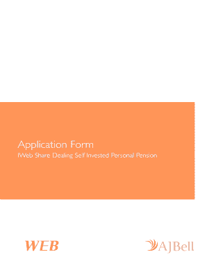 IWeb Share Dealing SIPP Application Form