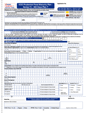 ICICI Prudential Fixed Maturity Plan Application Form