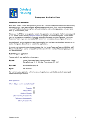 Employment Application Form
