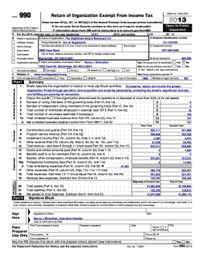Form 990 Return of Organization Exempt From Income Tax