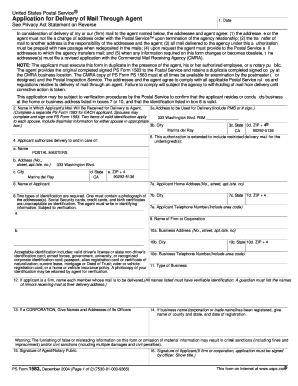 USPS Mail Delivery Agent Application