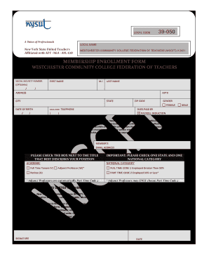 Membership Enrollment Form