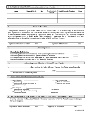 Patient Profile Form