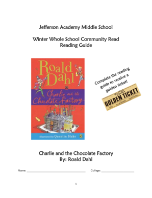 Charlie and the Chocolate Factory Reading Guide