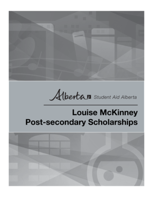 Louise McKinney Post-Secondary Scholarship Application
