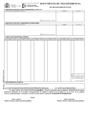 Documento de Transferencia de Signos Distintivos