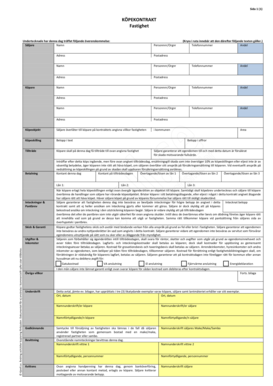 Swedish Real Estate Purchase Agreement