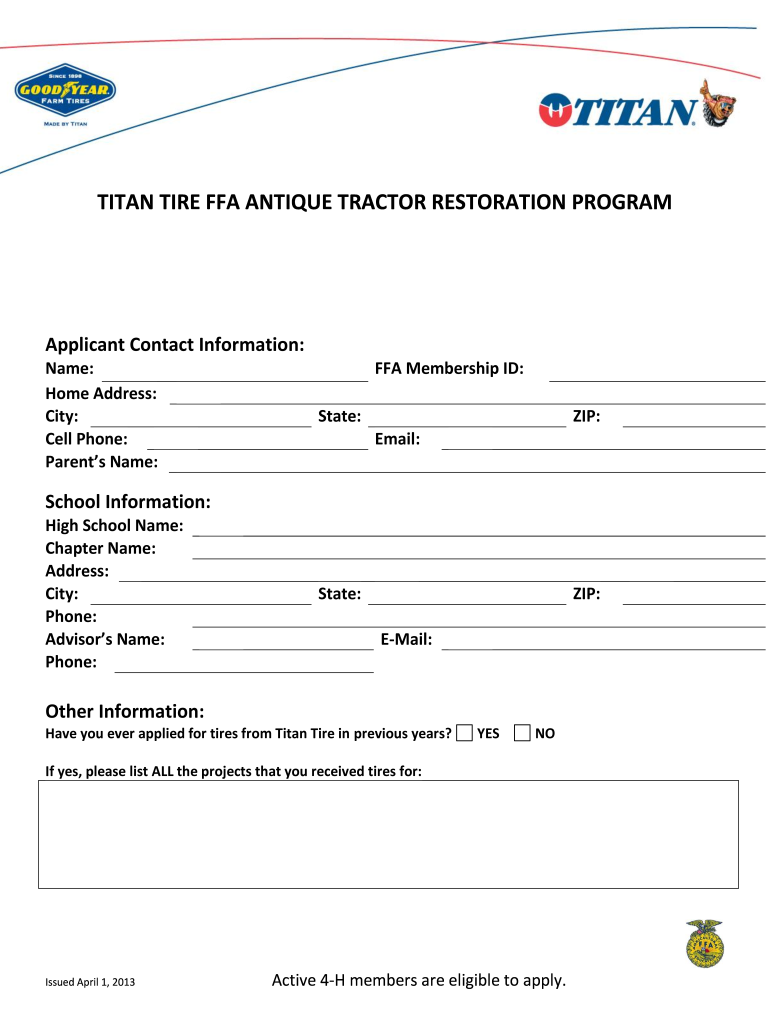 titan tire ffa Preview on Page 1