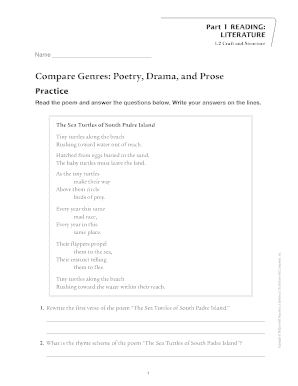 Literature Craft and Structure Worksheet