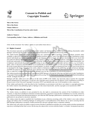 Consent to Publish and Copyright Transfer