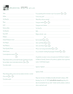 Fillable Online Brit milah - The Rabbinical Assembly Fax Email Print ...