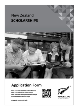 New Zealand Scholarships Application Form